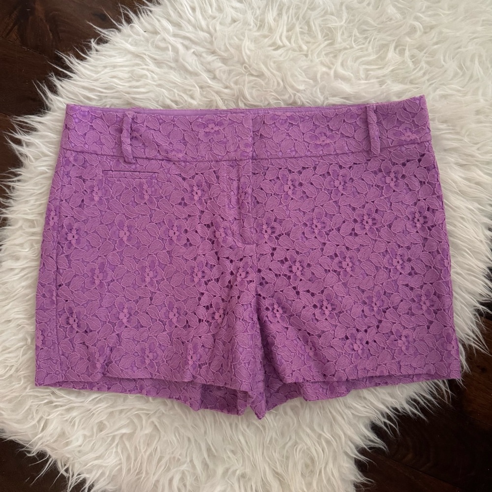 LOFT lilac lace shorts NEW NWT Size 8 gorgeous spring summer lavender